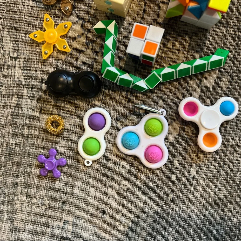 Lot of fidget toys